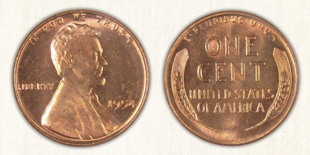 1954 Lincoln Wheat Penny