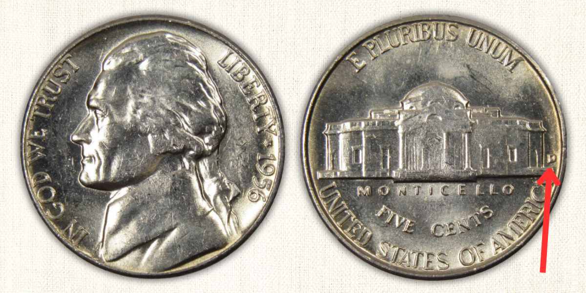 1956 D Jefferson Nickel value