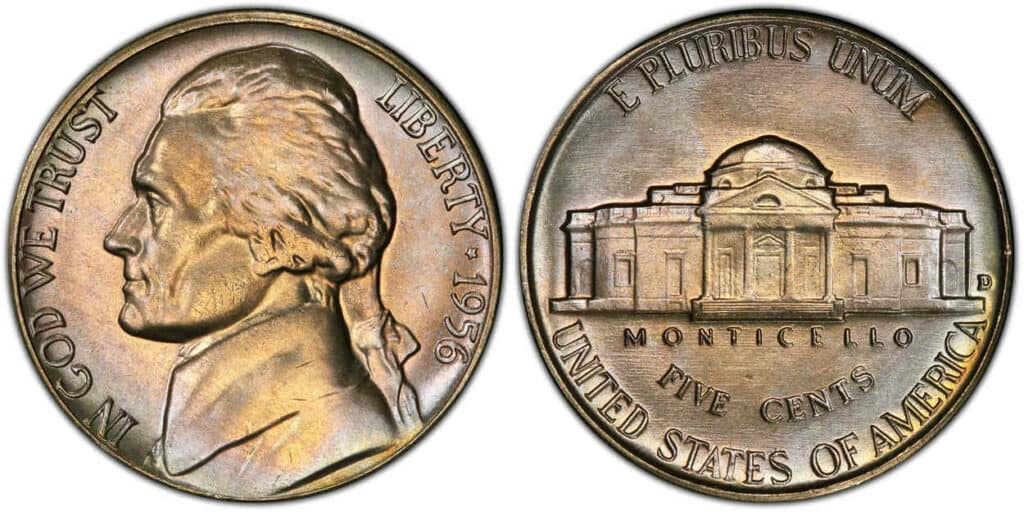 1956 Jefferson Nickel Value