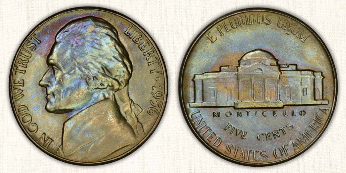 1956 P (No Mint Mark) Jefferson Nickel