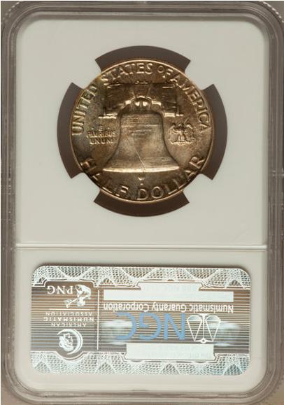 1962-P Half Dollar with Golden Irridescence