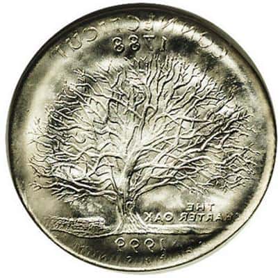 1999-P Connecticut Quarter with Full Obverse Brokage Error
