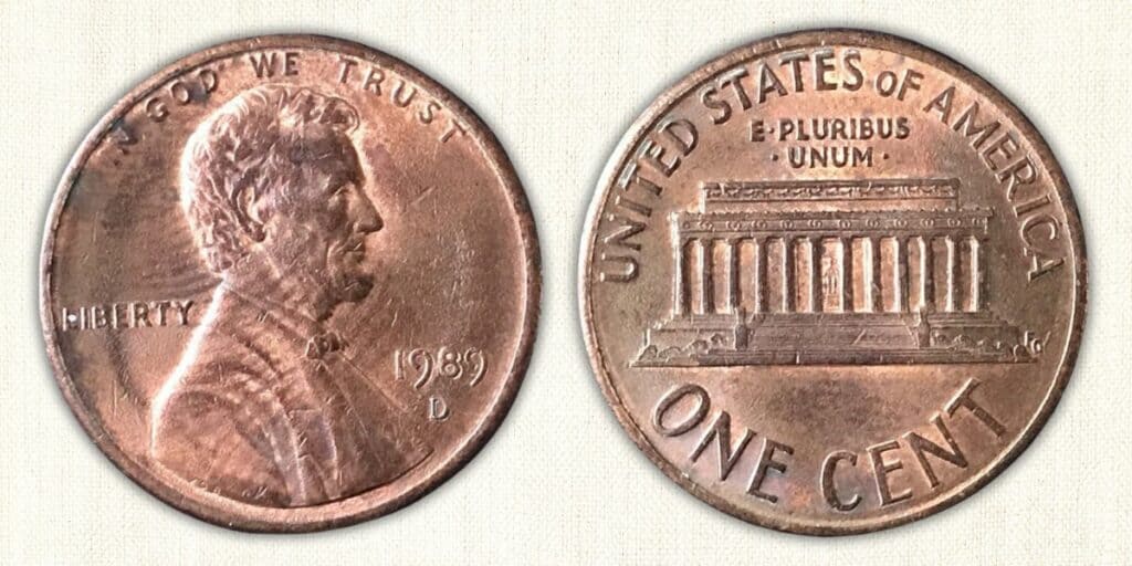 how much is a 1989 penny worth