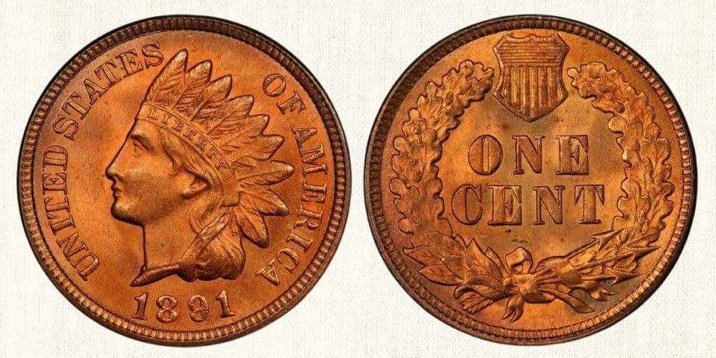1891 Indian Head Penny value list