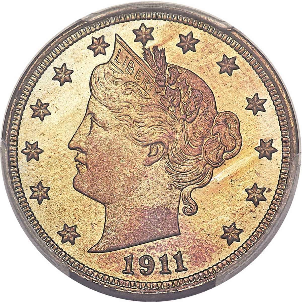 1911 Proof Nickel sold for 9600