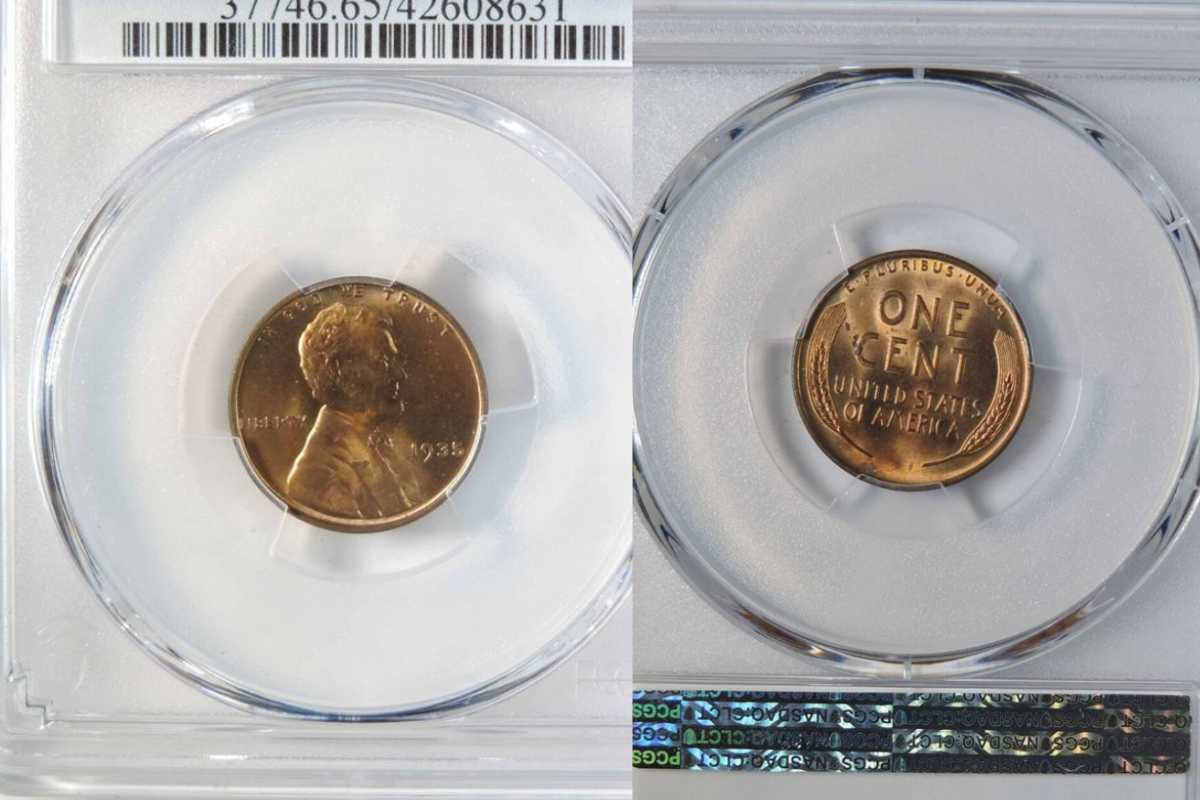 1935-P Penny with Double Die Obverse Error value