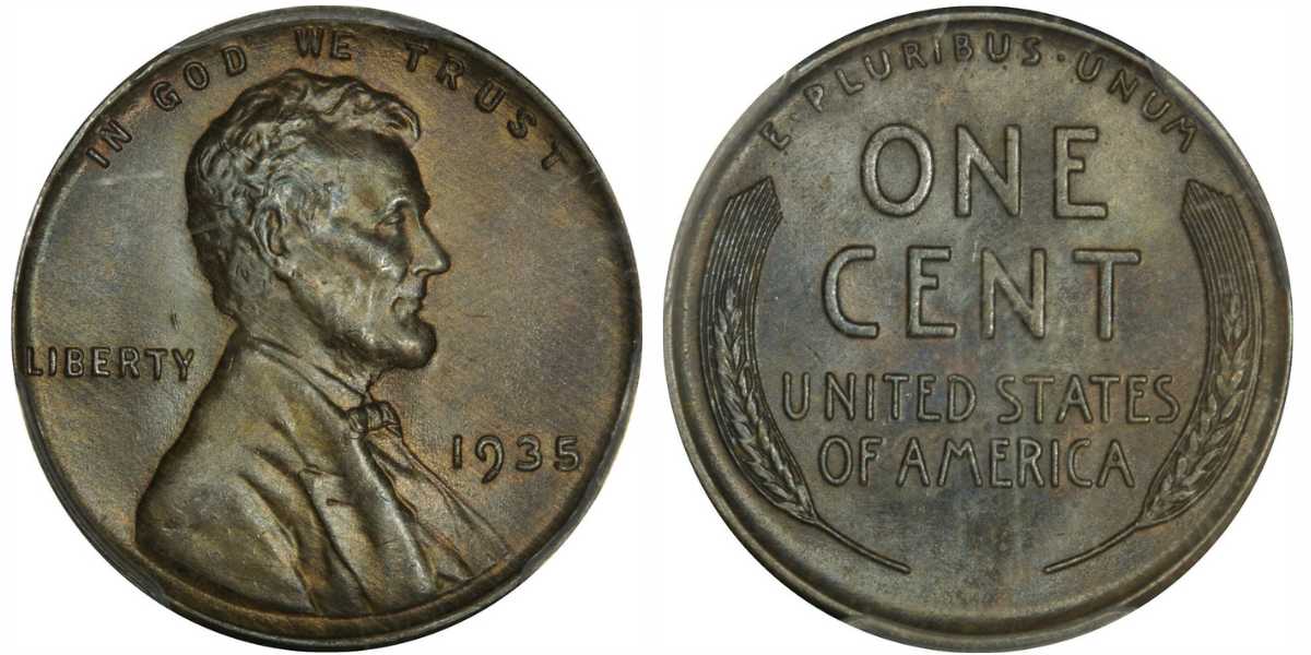 1935-P Penny with Double Die Obverse value