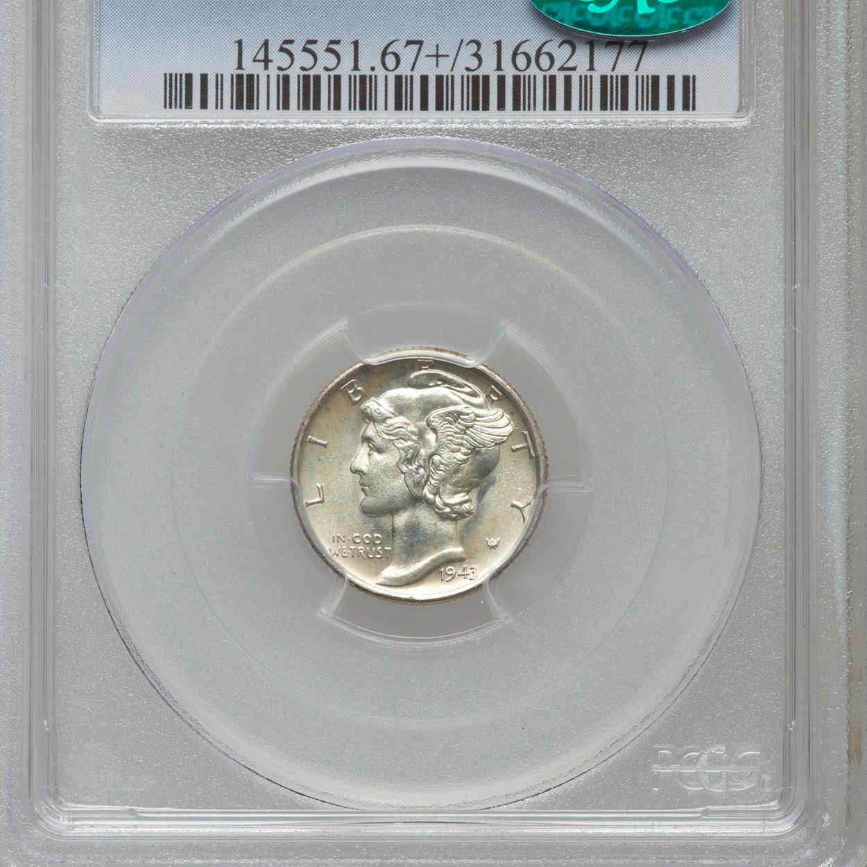 1943-S Dime with Repunched Mintmark value