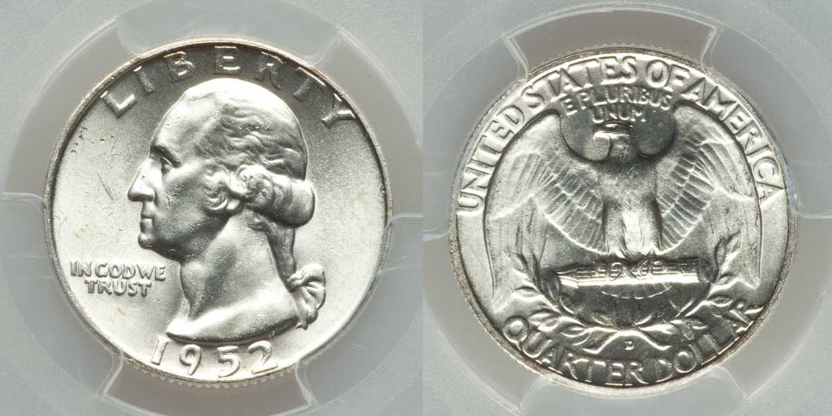 1952-D Quarter with a Double Die Obverse Error