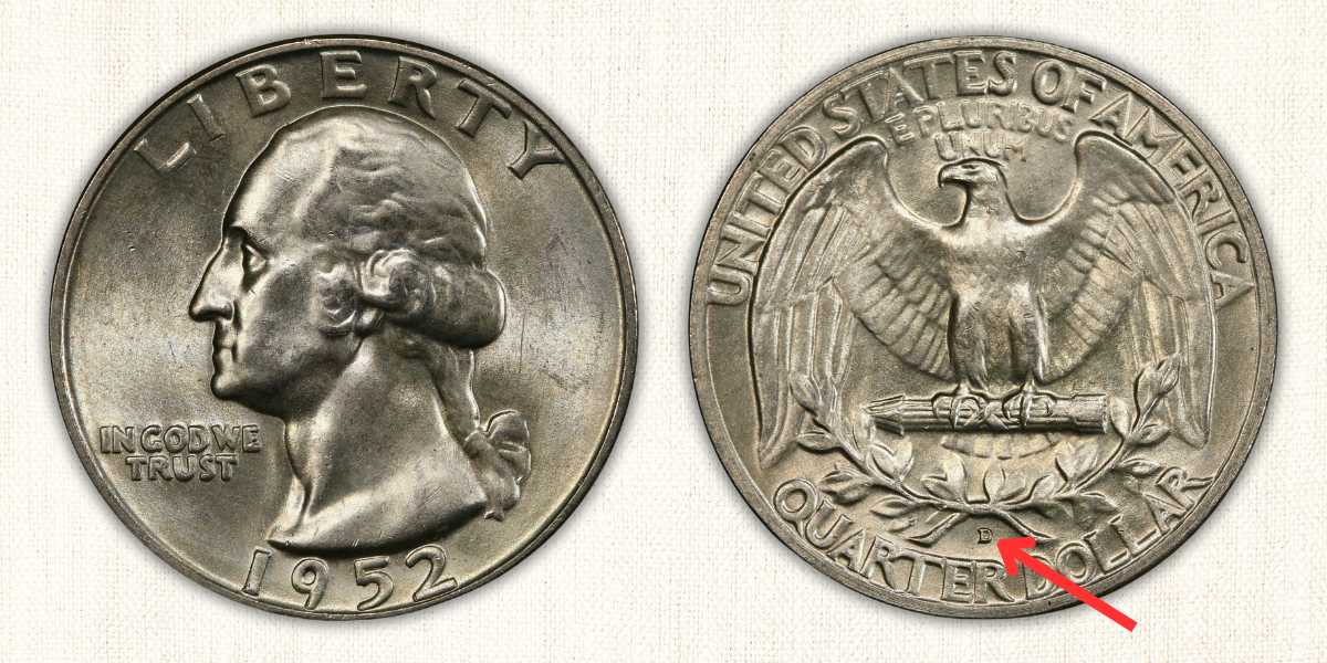 1952-D Washington Quarter value.jpg
