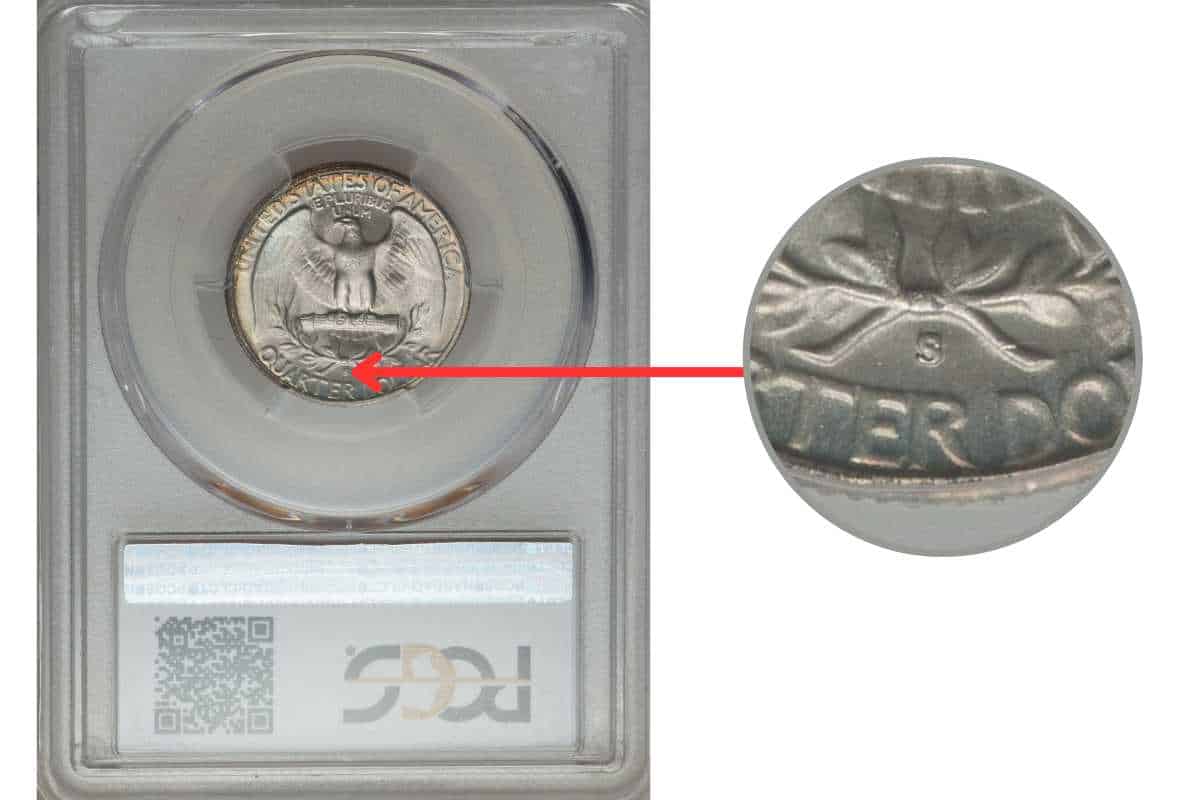 1952-SS Quarter with FS-501, Repunched Mint Mark