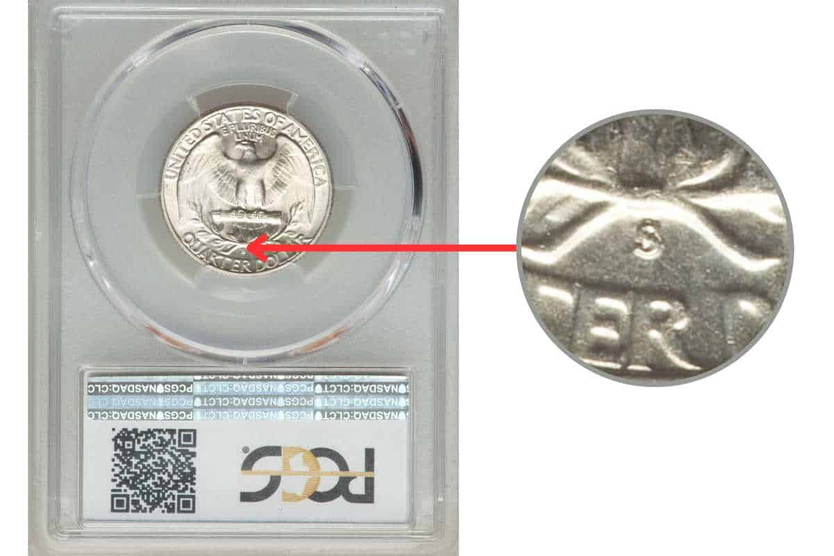 1952-SS Quarter with FS-502, Repunched Mint Mark