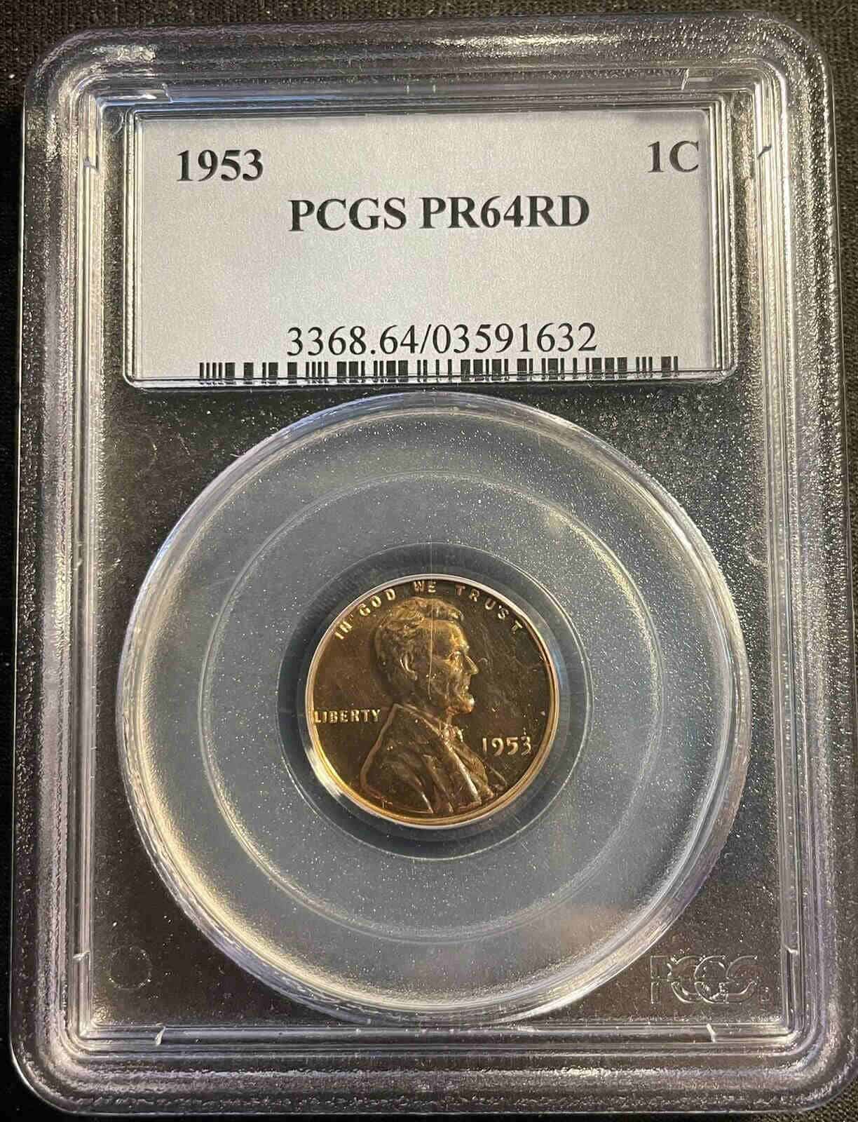 1953 P Proof Wheat Penny value