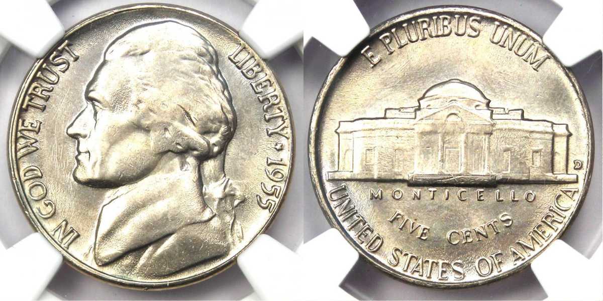 1955-DS Nickel Value