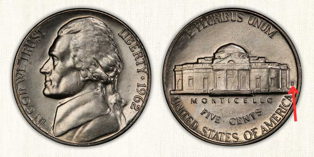 1962-D Jefferson Nickel Value