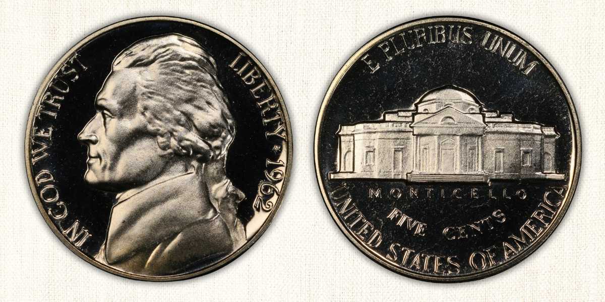 1962 (P) Proof Jefferson Nickel Value