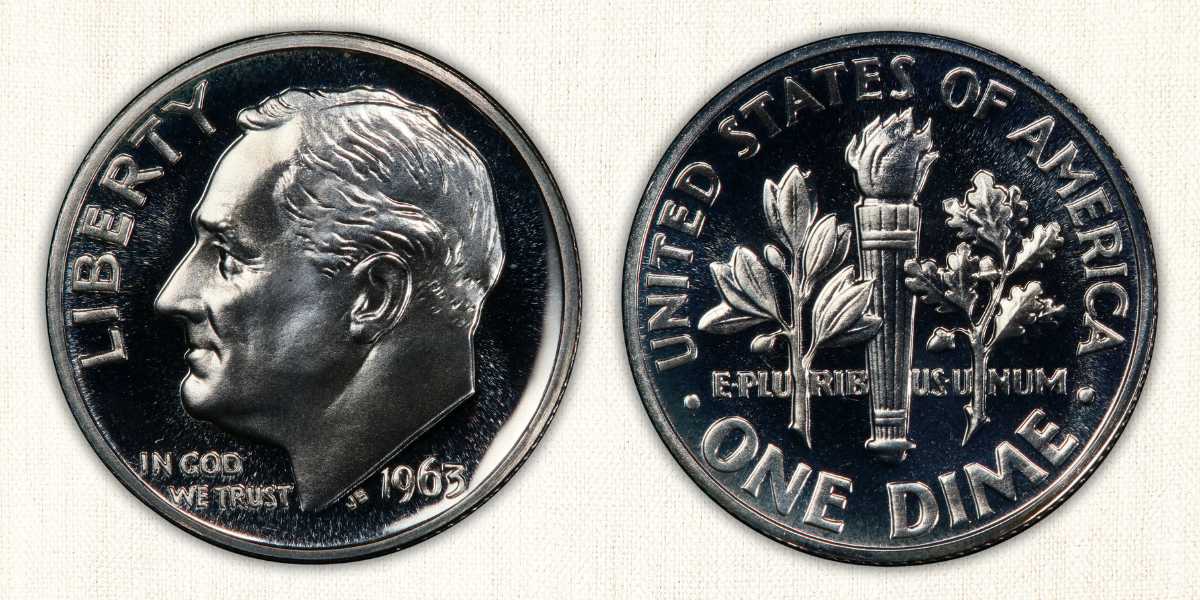 1963 P Proof Roosevelt Dime Value