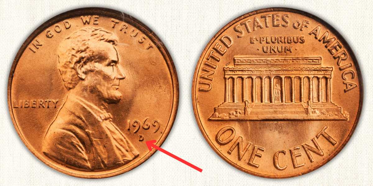1969 D Lincoln Penny value