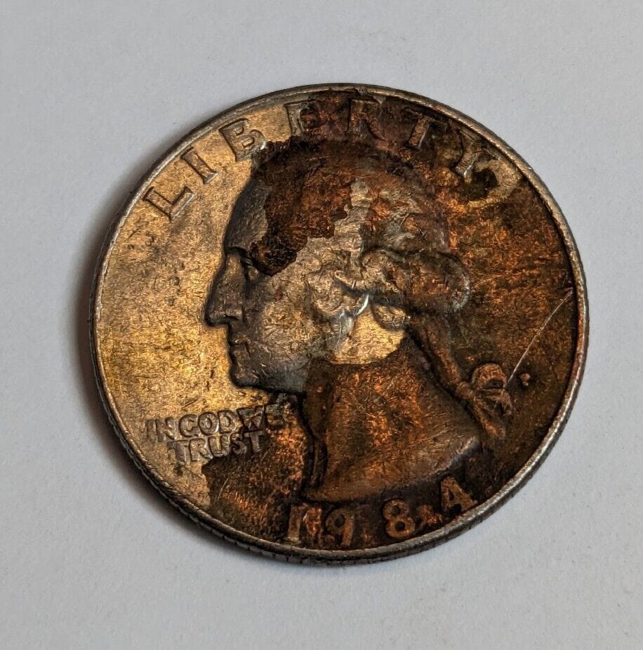 1984-P Quarter Struck on an Improperly-Annealed Planchet value