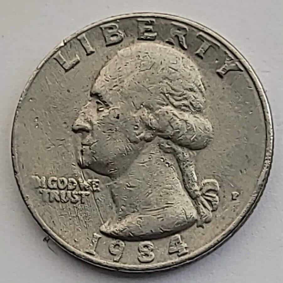 1984-P Quarter with Misplaced Mint Mark value