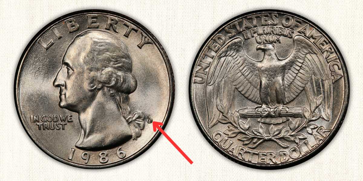 1986-D Quarter value