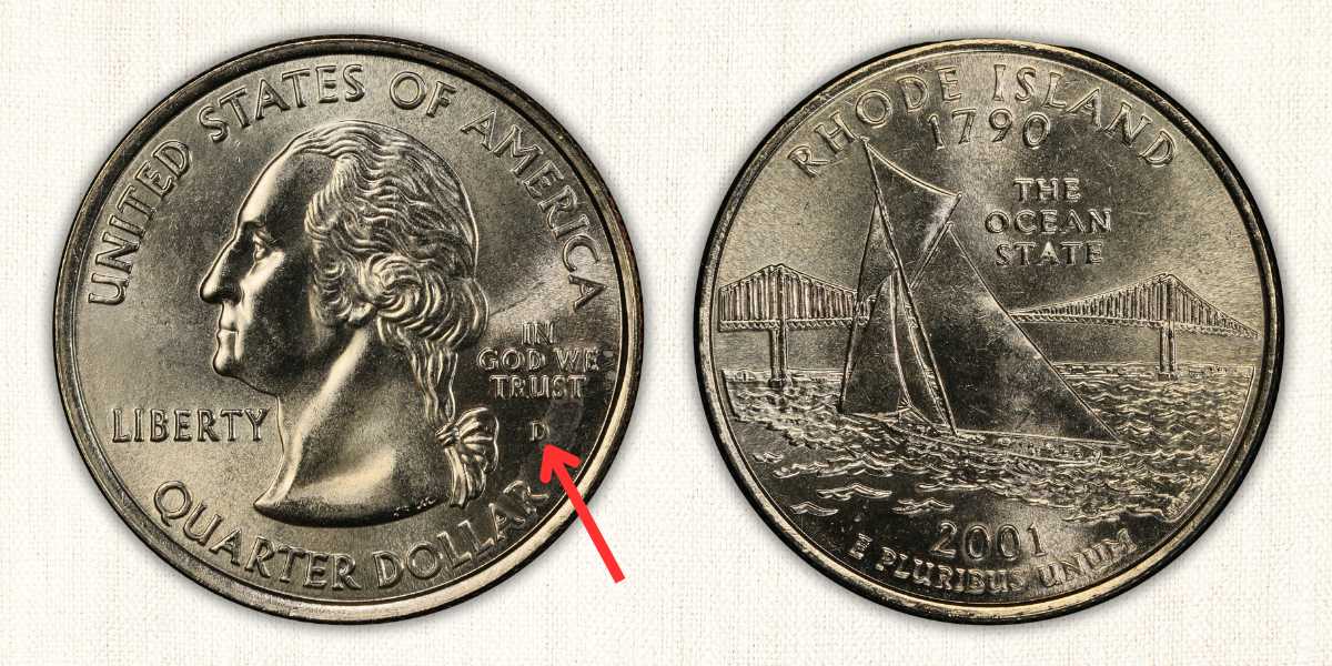 2001-D Rhode Island Quarter Value