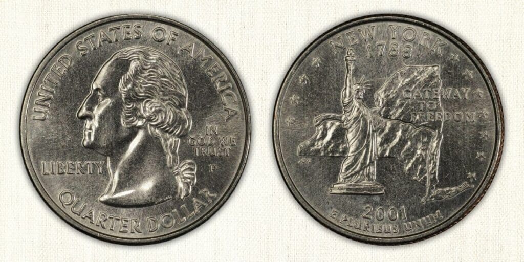 2001 quarter value