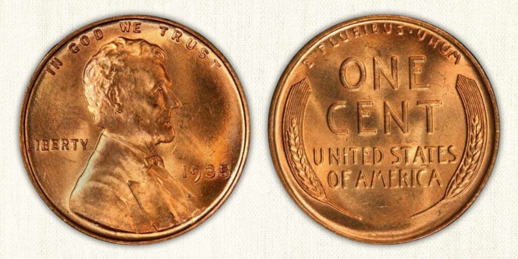how much is a 1935 wheat penny worth