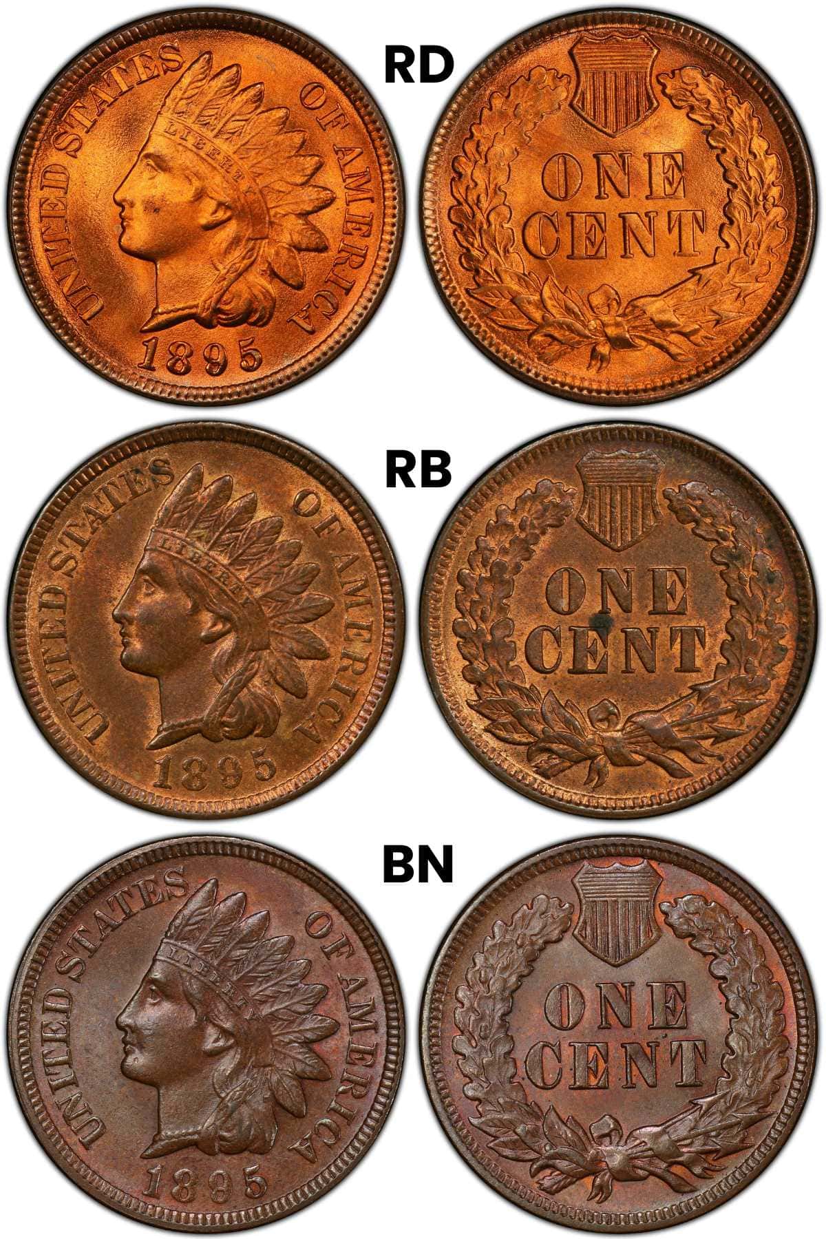1895 Indian Head Penny color