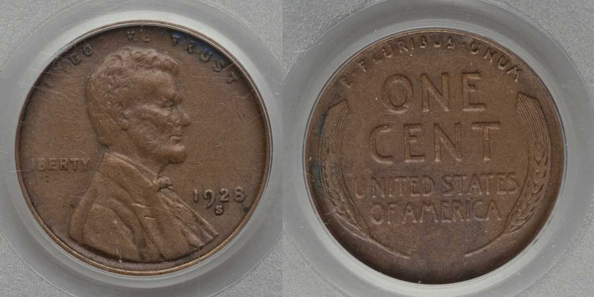 1928 Lincoln Penny with Rotated Die Error value