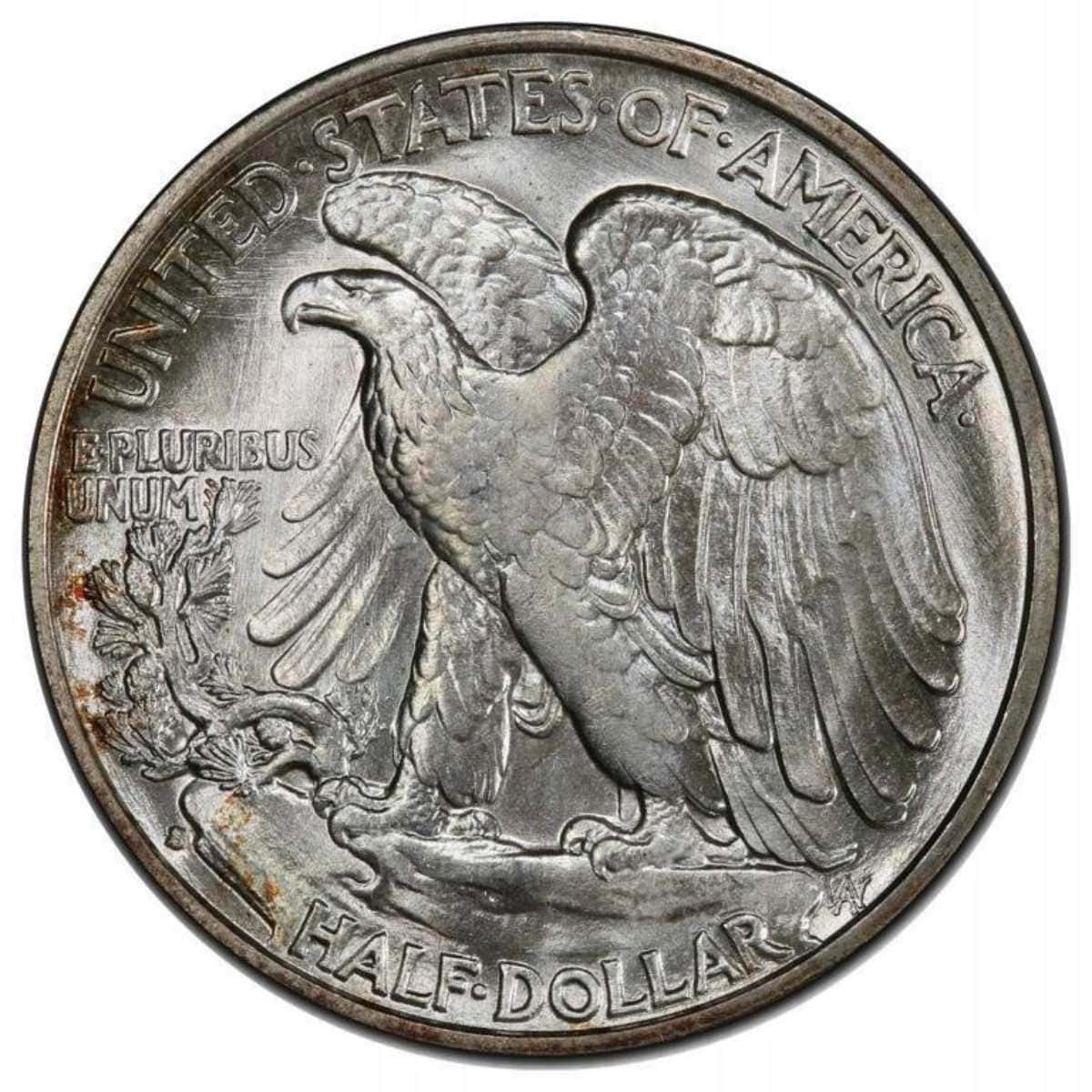 1941-S Missing Wing Feather Half Dollar value