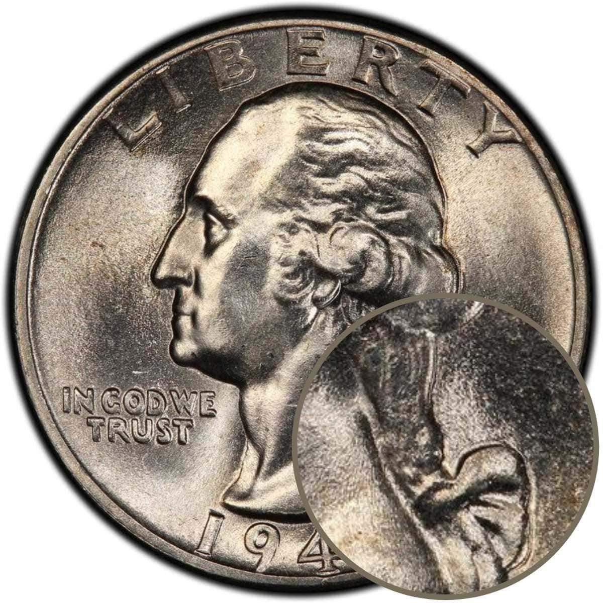 1944 Double Die Obverse quarter value