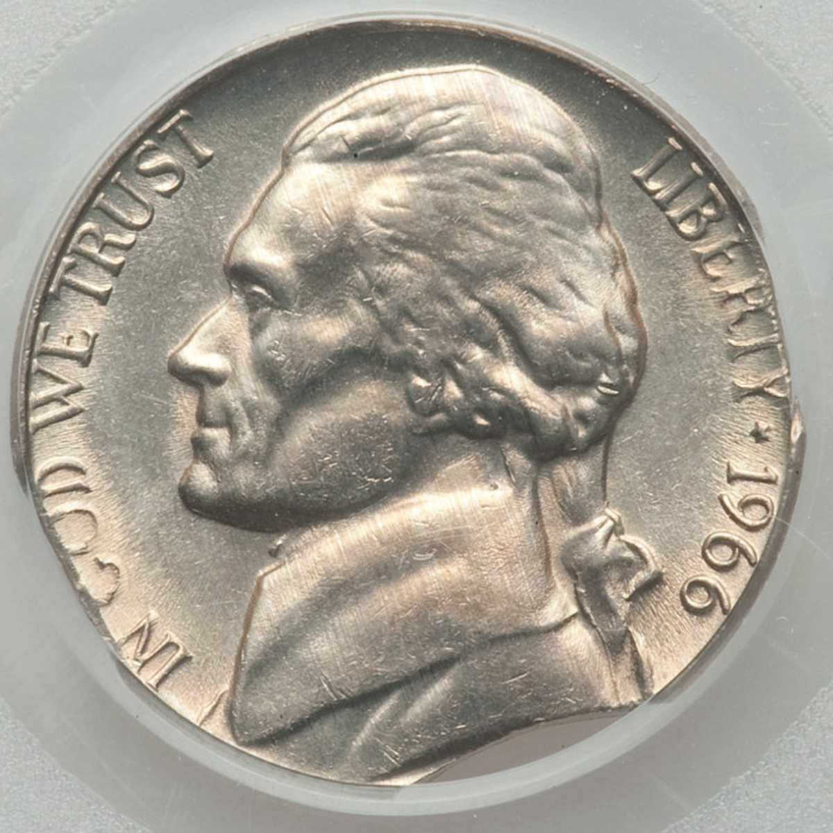 1944 Nickel Triple-Clipped Planchet