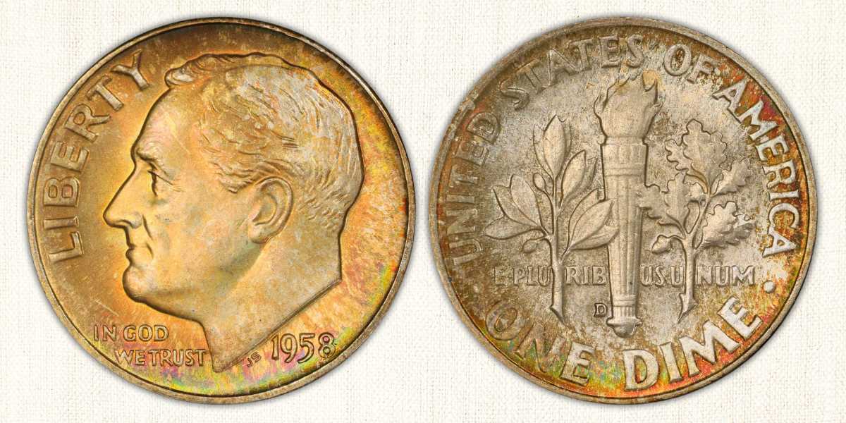 1958-D Dime value