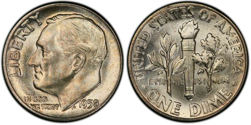 1958 Dime Value