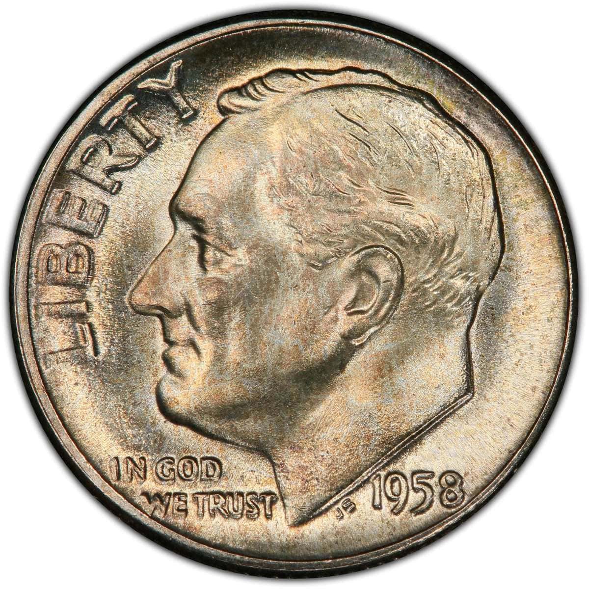 1958 Dime history