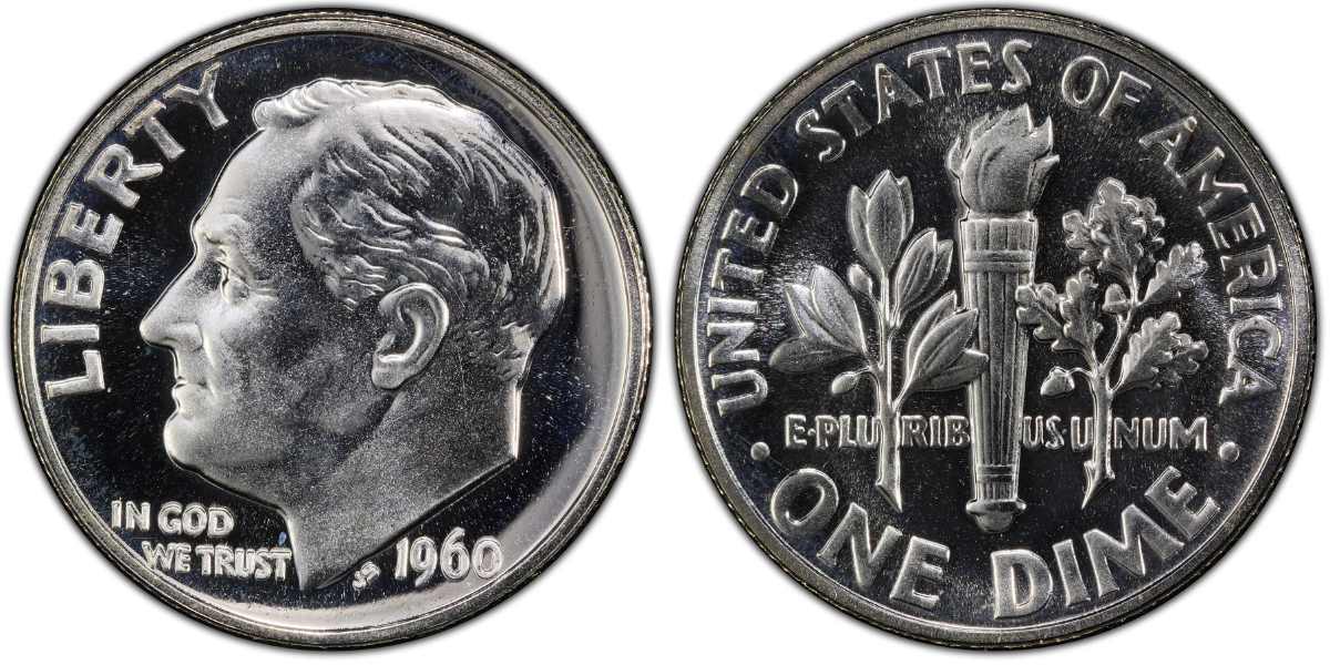 1960 S Proof Roosevelt Dime Value