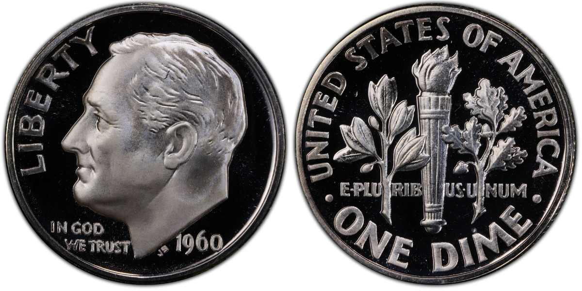 1960 Ultra Cameo Proof Dime Value