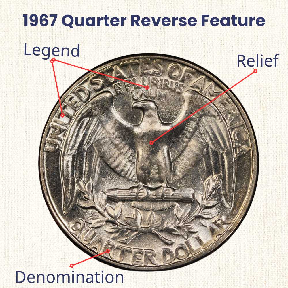 1967 Quarter reverse feature