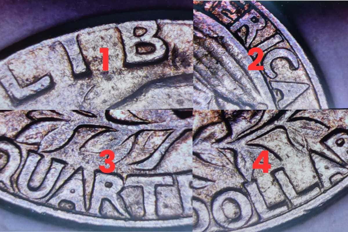 1971-D Quarter with Double Die Reverse Error