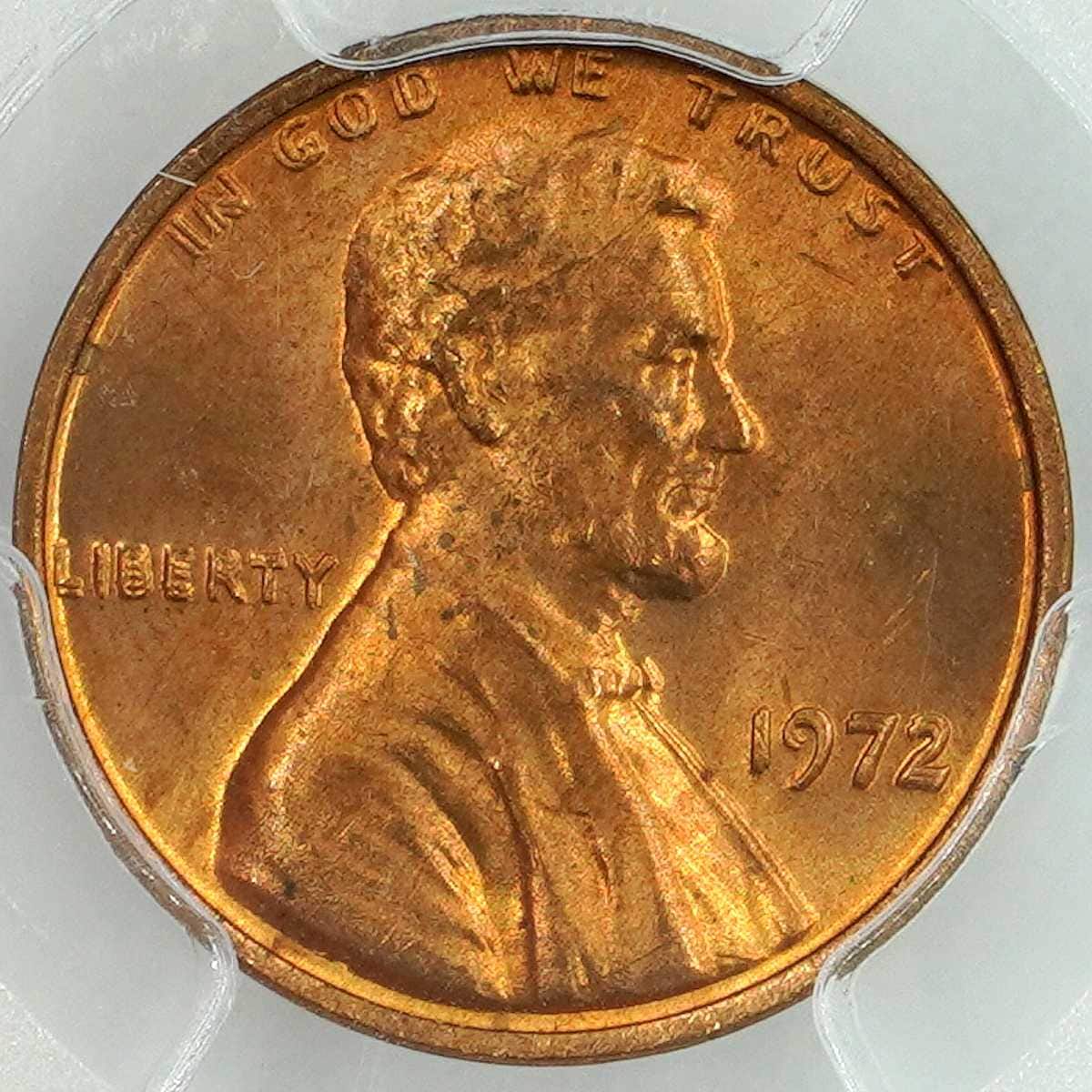 1972 PCGS MS64RD Doubled Die Obverse Lincoln Memorial Penny value