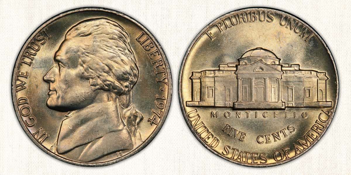 1974 Jefferson Nickel Details
