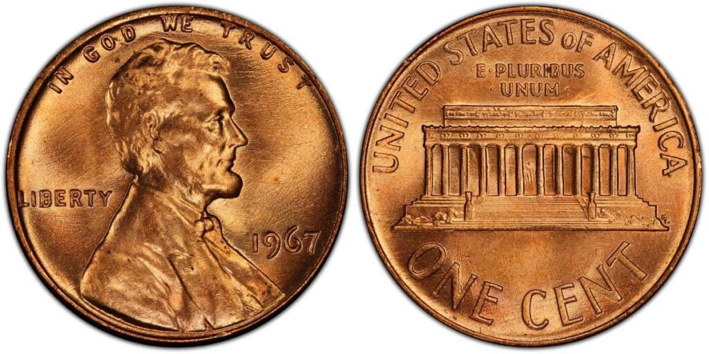 how much is a 1967 penny worth