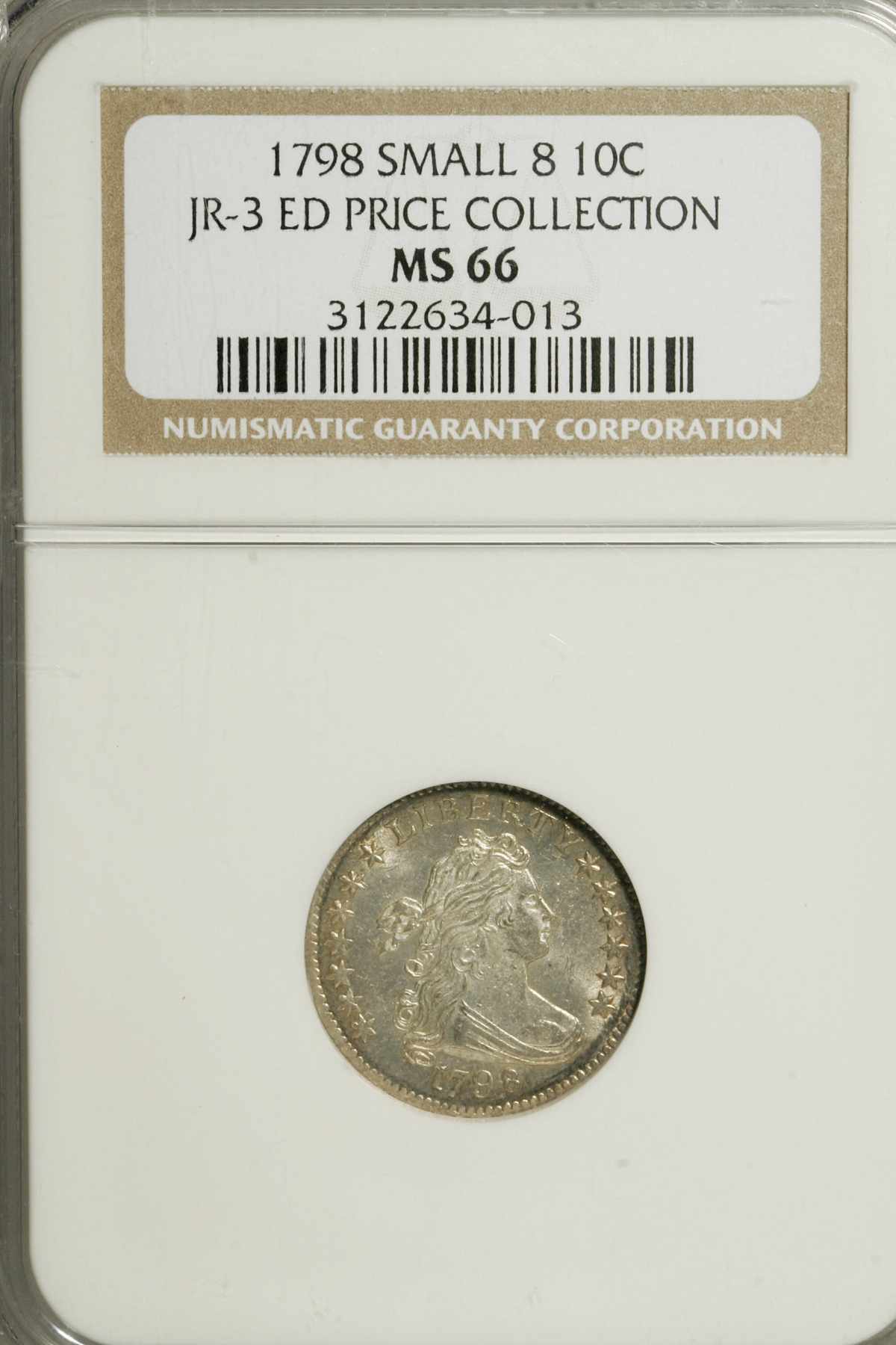 1798 Small 8 Draped Bust Dime