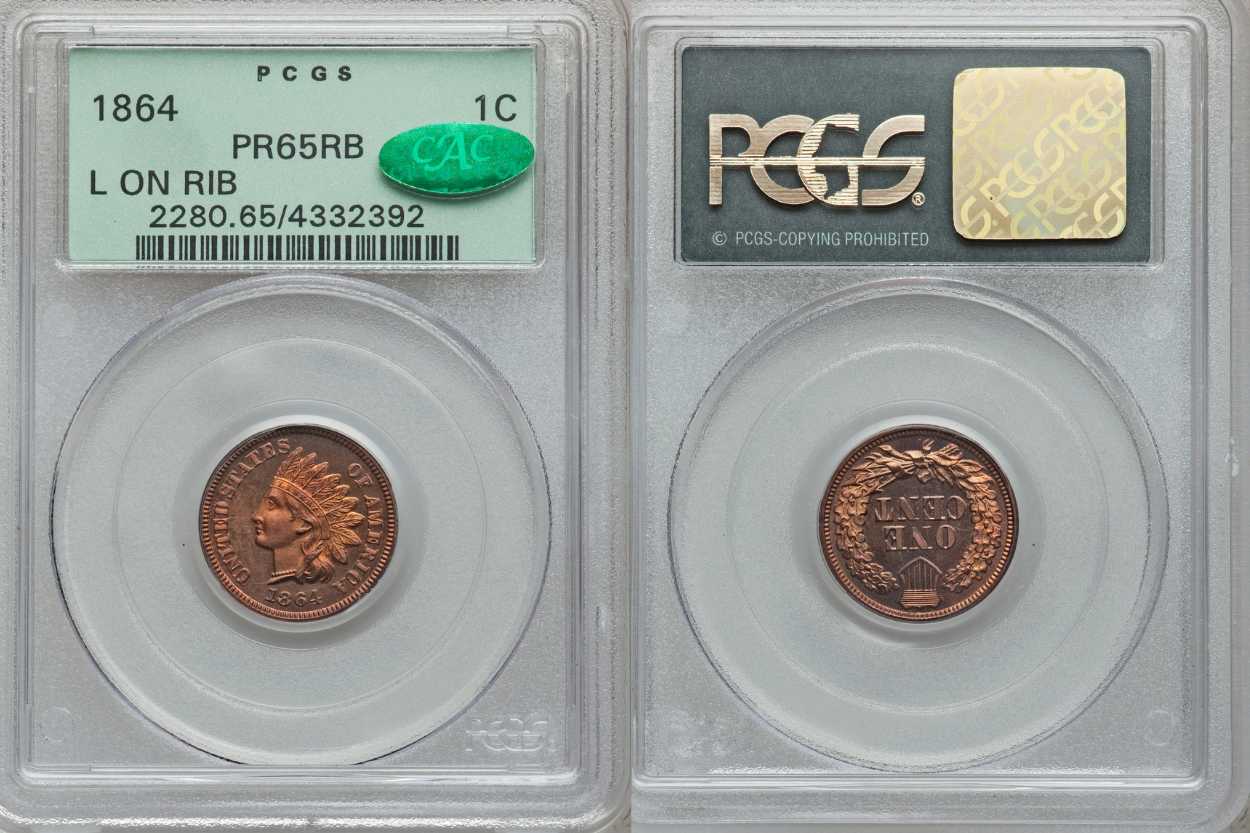 1864-L Indian Head Penny Sold for $161,000