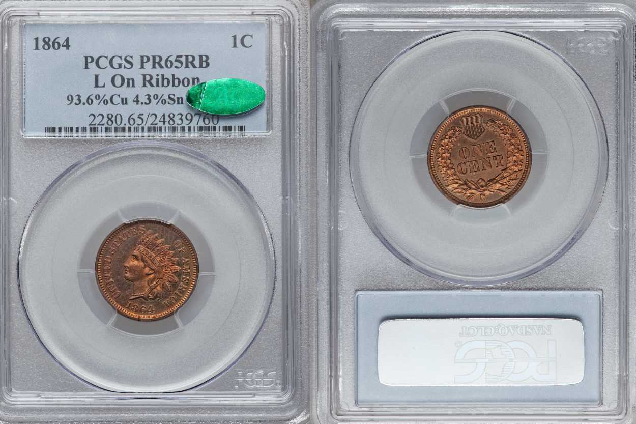1864-L Proof Indian Head Penny Sold for $135,125