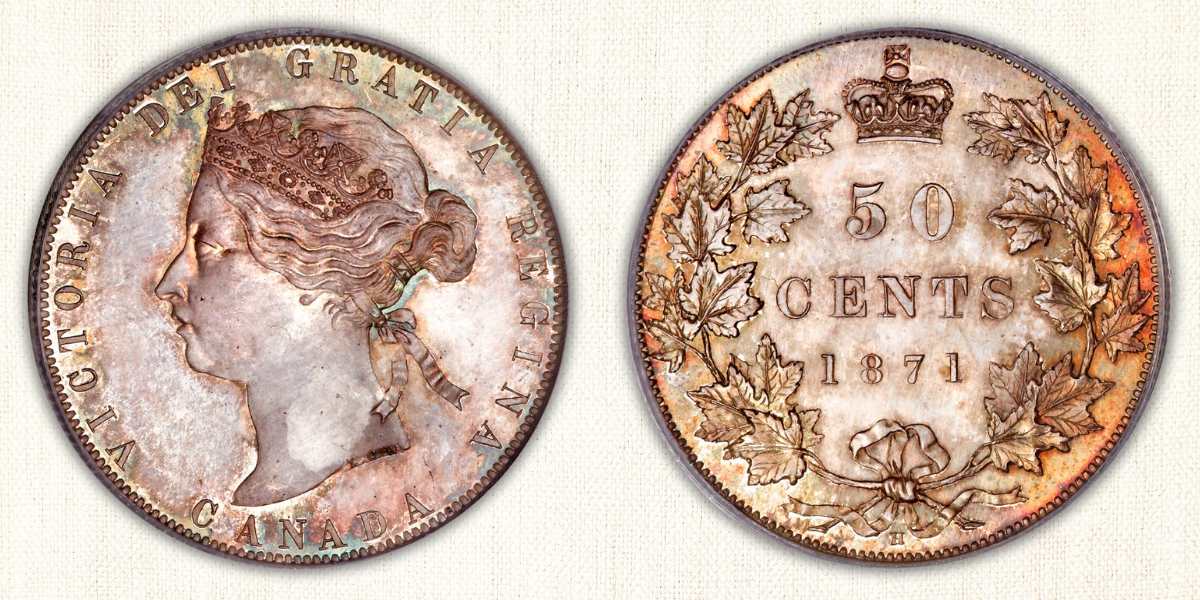 1871-H Queen Victoria 50 Cents Sold for $120,750