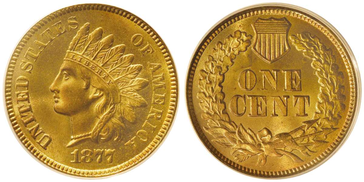 1877 Indian Head Penny Sold for $115,000