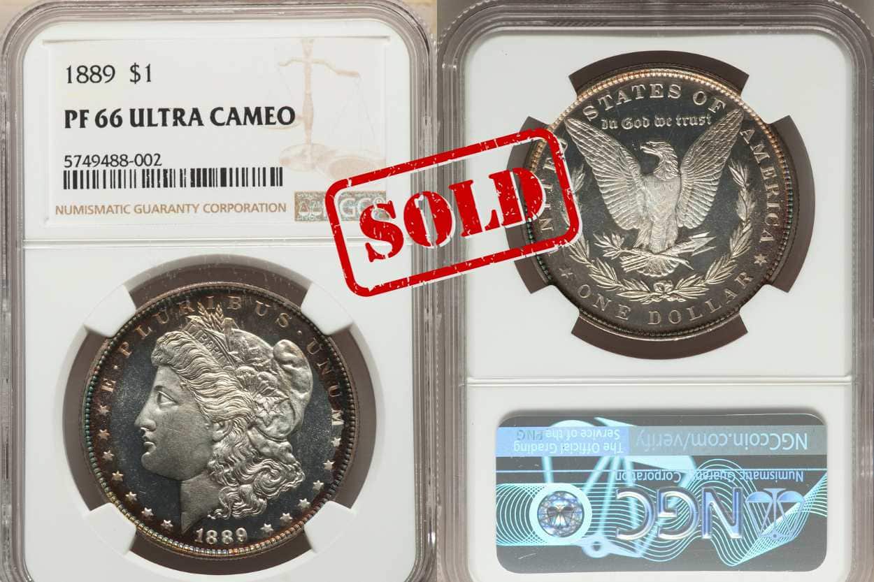 1889 $1 PR66 Ultra Cameo