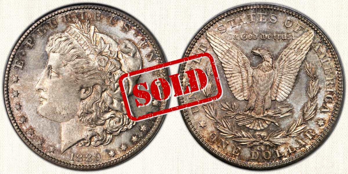 1889-CC Morgan Silver Dollar. MS-68